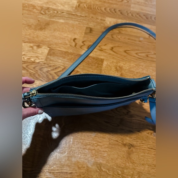 🎉HP!🎉 Fossil🔑 Light Blue Emma Leather Crossbody Bag - Picture 7 of 14